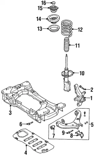 Стойка LB94-34-900 MAZDA