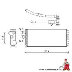 Радиатор отопителя STARKMEISTER S15.1459