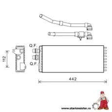 Радиатор отопителя STARKMEISTER S15.1459