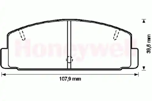 Тормозные колодки дисковые BENDIX 572193B