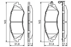 Тормозные колодки дисковые BOSCH 0 986 424 474
