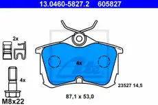 Тормозные колодки дисковые ATE 13.0460-5827.2