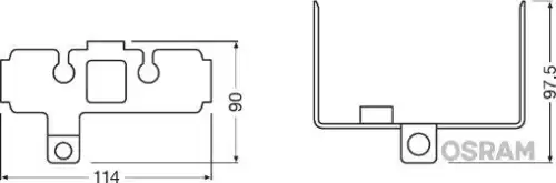 Комплект креплений для LEDFOG101INFM OSRAM