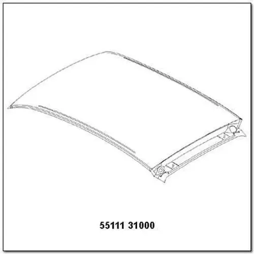 Панель крыши 5511131000 SSANGYONG