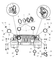 Поворотник передний левый 55157033AA CHRYSLER