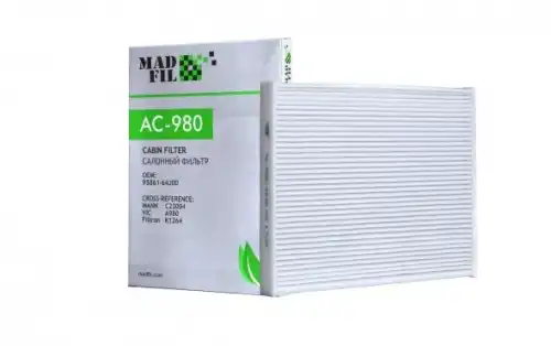 Салонный фильтр MADFIL AC980