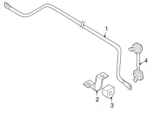 Тяга стабилизатора NISSAN 56261JA00A