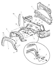 Клипса 55156447AB CHRYSLER