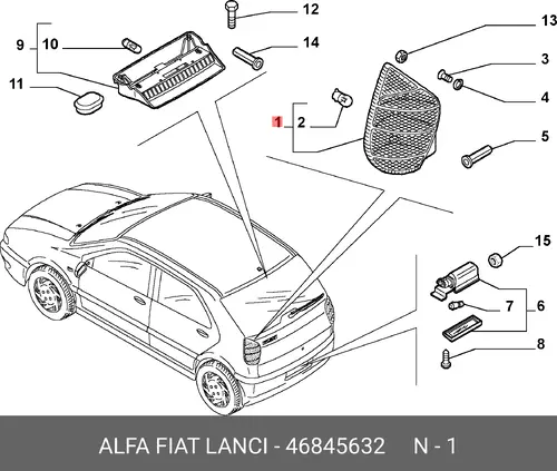 Фонарь задний ALFA ROMEO 46845632