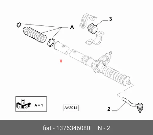 Рулевой наконечник ALFA ROMEO 1376346080