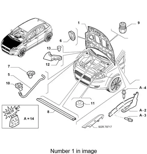Капот 51701140 LANCIA