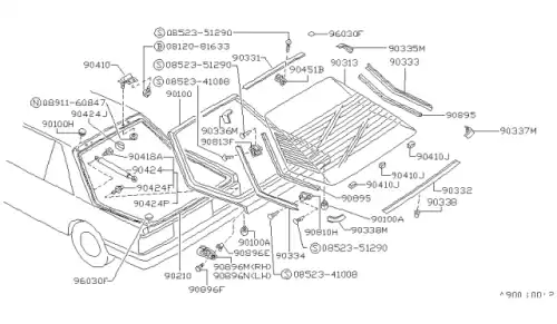 DAM RUBBER SEAL 7971657A00 NISSAN