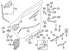 ЗАМОК ДВЕРИ 4G0839015A VAG