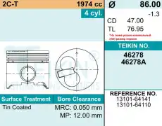 Поршень TEIKIN 1шт 46278STD