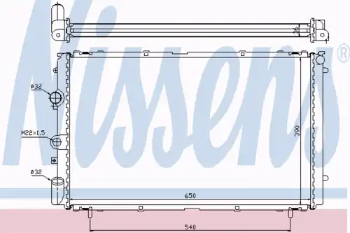 Радиатор кондиционера (конденсатор) NISSENS 63796