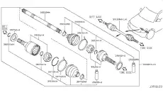 ШРУС Z62 VK56VD - 392111LA0C NISSAN