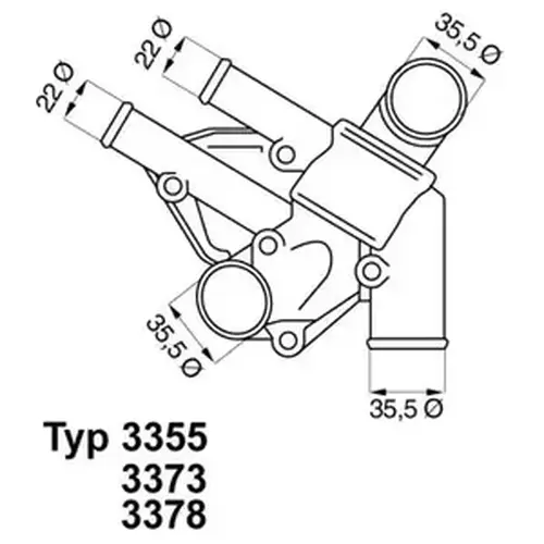 Термостат системы охлаждения WAHLER 3355.80D
