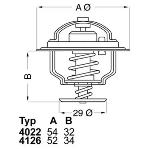 Термостат системы охлаждения WAHLER 4022.92D