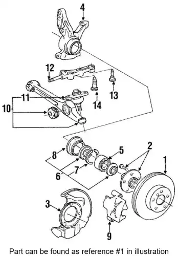 Тормозной диск TOYOTA / LEXUS 4351232211
