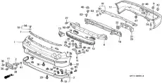 Клипса крепежная 90661ST7003 HONDA