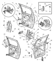 Клипса тяги замка двери 4658677 CHRYSLER