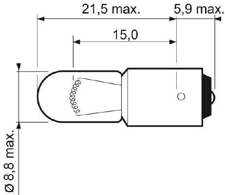 Автолампа VALEO T4W