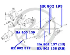 Рычаг подвески HANSE HA 802 128