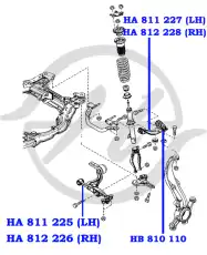 Рычаг подвески HANSE HA 811 223