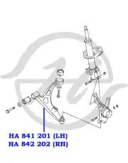 Рычаг подвески HANSE HA 842 202