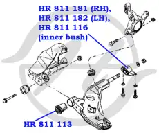 HR 811 180 - Hanse Сайлентблок рычага