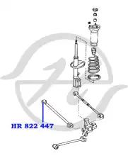 HR 822 447 - Hanse Сайлентблок цапфы