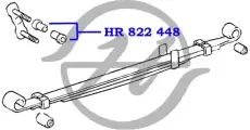 HR 822 447 - Hanse Сайлентблок цапфы