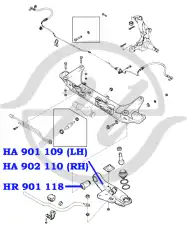 Сайлентблок HR 901 115 HANSE