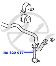 Тяга стабилизатора HANSE HS 812 020