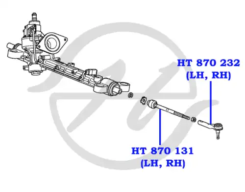 Рулевая тяга HANSE HT 870 131