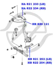 Шаровая опора HANSE HB 822 254