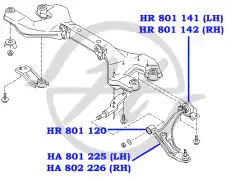Рычаг подвески HANSE HA 801 225