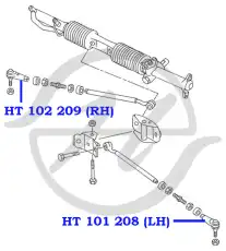 Рулевой наконечник HANSE HT 102 207