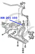 сайлентблок HR 201 102 HANSE