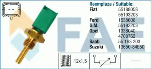 Датчик температуры автомобильный FAE 33700