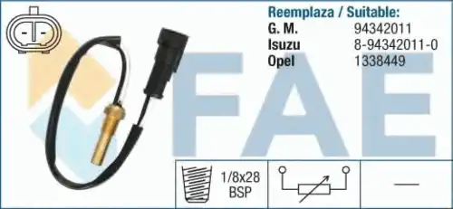 Датчик температуры автомобильный FAE 33555