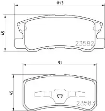 Тормозные колодки дисковые NISSHINBO NP3004