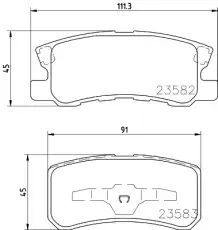 Тормозные колодки дисковые NISSHINBO NP3004