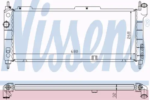 Радиатор кондиционера (конденсатор) NISSENS 63254A