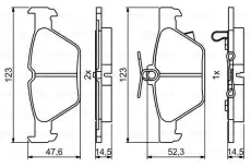 Тормозные колодки дисковые BOSCH 0 986 494 836