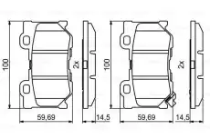 Тормозные колодки дисковые BOSCH 0 986 494 863