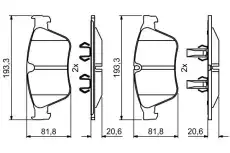 Тормозные колодки дисковые BOSCH 0 986 494 875