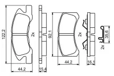 Тормозные колодки дисковые BOSCH 0 986 494 878