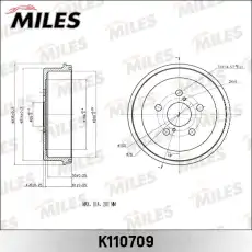 Тормозной барабан MILES K110709