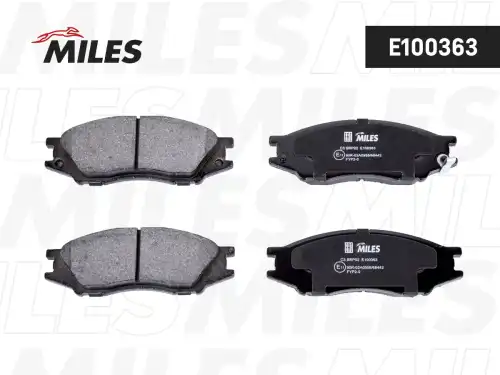 Тормозные колодки дисковые передняя ось MILES E100363